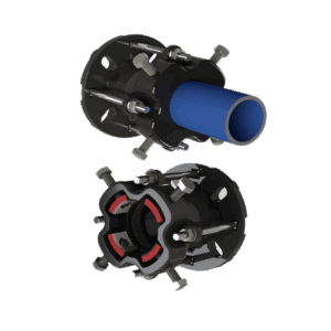 Cast Iron End Restraint Flange Adaptor with Pipe Locking System