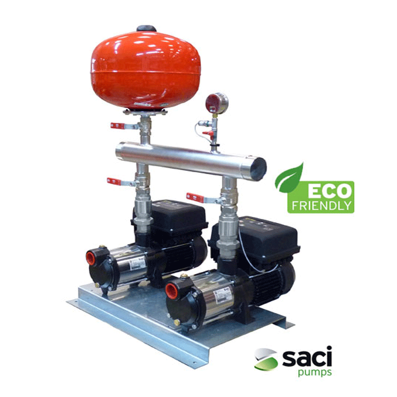 Saci E-Motion Sigma Variable Speed Twin Cold Water Booster Set