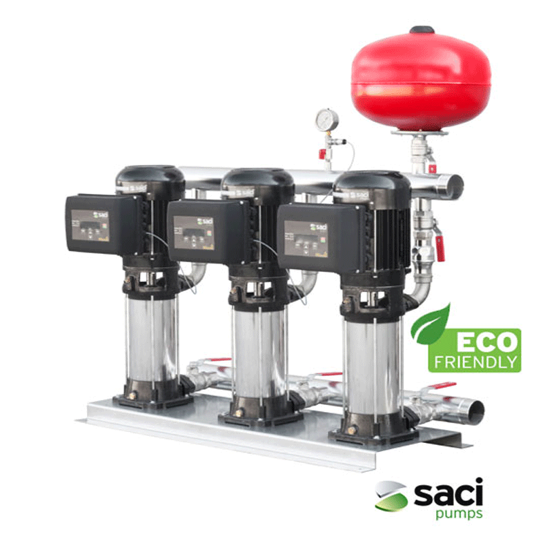 Saci E-Motion Variable Speed Triple Cold Water Booster Set
